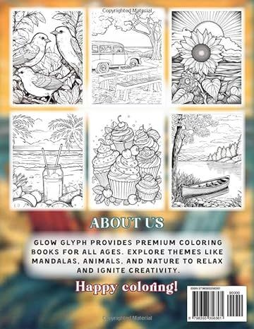 101 CALMNESS: Adult Coloring Book by Glow Glyph