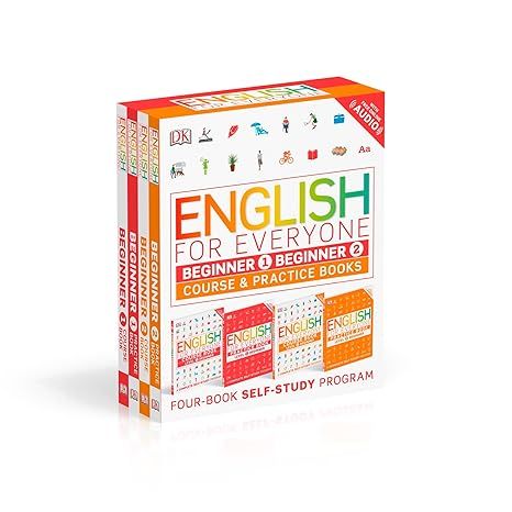 English for Everyone: Beginner Box Set - Level 1 & 2: ESL for Adults, an Interactive Course to Learning English by DK